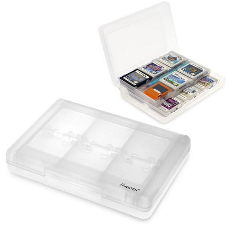 Insten 24-in-1 Game Card Case For Nintendo NEW 3DS / 3DS / DSi / DSi XL DSi LL / 3DS XL LL / DS / DS Lite NDS Game Storage Holder White