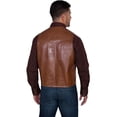 thumbnail image 2 of Scully Men's Lamb Leather Western Vest, Chocolate, 42L, 2 of 3