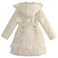 thumbnail image 2 of richie house girls' padding jacket with ruffled mesh rh1395, 2 of 2