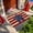Star style A, variant on Outdoor Rug, Patriotic USA Flag Doormat, Non Slip Vintage Linen Floor Mat for Front Door, Entryway, Porch, Kitchen, Living Room Area