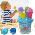thumbnail image 2 of Children's Sorbet Beach Toy Bucket Combination Girls Play 1set Water Game Plug Play Hot Tub Lounger Swimming Pool Beach Kids 8- Standing Water Table Sandbox Cover Step, 2 of 9