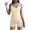 Beige, variant on Women's Yoga Rompers One Piece Spaghetti Straps Sleeveless Workout Romper Playsuit Bodysuit Romper Women 2025 Summer