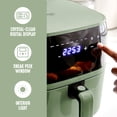 thumbnail image 5 of GreenLife Electric Air Fryer Oven, 5.3 QT, Ceramic Nonstick Drawer, 8 One Touch Digital Display, Sage Green, 5 of 7