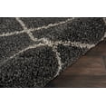 thumbnail image 6 of Nourison Brisbane Trellis Charcoal 5' x ROUND Area Rug, (5 Round), 6 of 6