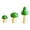 Green, variant on Godderr Small Mushroom Decoration Solid Wood Creative Home Decoration Multi-colored Mushroom Decoration