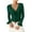 Green, variant on Going out Tops for Women Long Flare Sleeve Tie Front V Neck Low Cut Workwear Casual Crop Tops