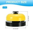 thumbnail image 2 of Desk Call Bell 2.5" Diameter, Dinner Desk Front Bell, Black/Yellow 2Pcs, 2 of 7