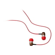 Symphonized GLXY In-Ear Wood Headphones - Earphones with mic - in-ear - wired - 3.5 mm jack - red