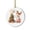 B, variant on Christmas Initial Letter Acrylic Ornament, Cute Reindeer 2D Hanging Ornament 3.5 Inch, Personalized Alphabet Xmas Tree Decoration, Holiday Gift Keepsake
