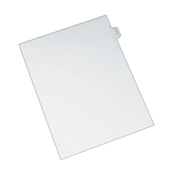 Avery Index Divider 25 x Divider(s) - Side Tab(s) - Exhibit 22 - 1 Tab(s)/Set - 8.5" Divider Width x 11" Divider Length - Legal - Paper Divider - White Paper Tab(s) - 1