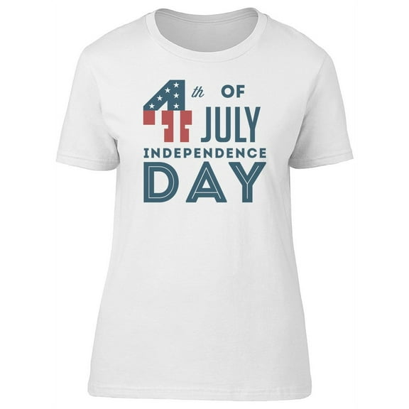 July 4Th Usa Independence Day T-Shirt Women -Image by Shutterstock, Female x-Large