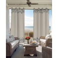 thumbnail image 2 of Blue Flower Blackout Curtains for Bedroom/Living Room, Thermal Insulated Kitchen Curtains, Spring Farmhouse Country Floral Plant Beige Grommet Darkening Window Treatment Drapes 52"x84"x2, 2 of 8