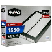 Super Tech 1550 Engine Air Filter, Replacement Filter for GM or Chevrolet