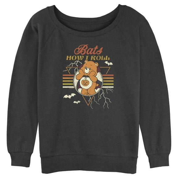 Junior's Care Bears Halloween Trick-Or-Sweet Bear Bats How I Roll  Sweatshirt