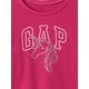 thumbnail image 2 of Camiseta Gráfica de Manga Corta para Bebé Niña GAP en Rosa Vivaz 19-2045 18-24M, 2 of 2