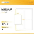 thumbnail image 3 of HOUSELABELS 4-up Shipping Labels (3-1/2" x 5") For Laser and Inkjet Printers, 800 Sheets, 3 of 6
