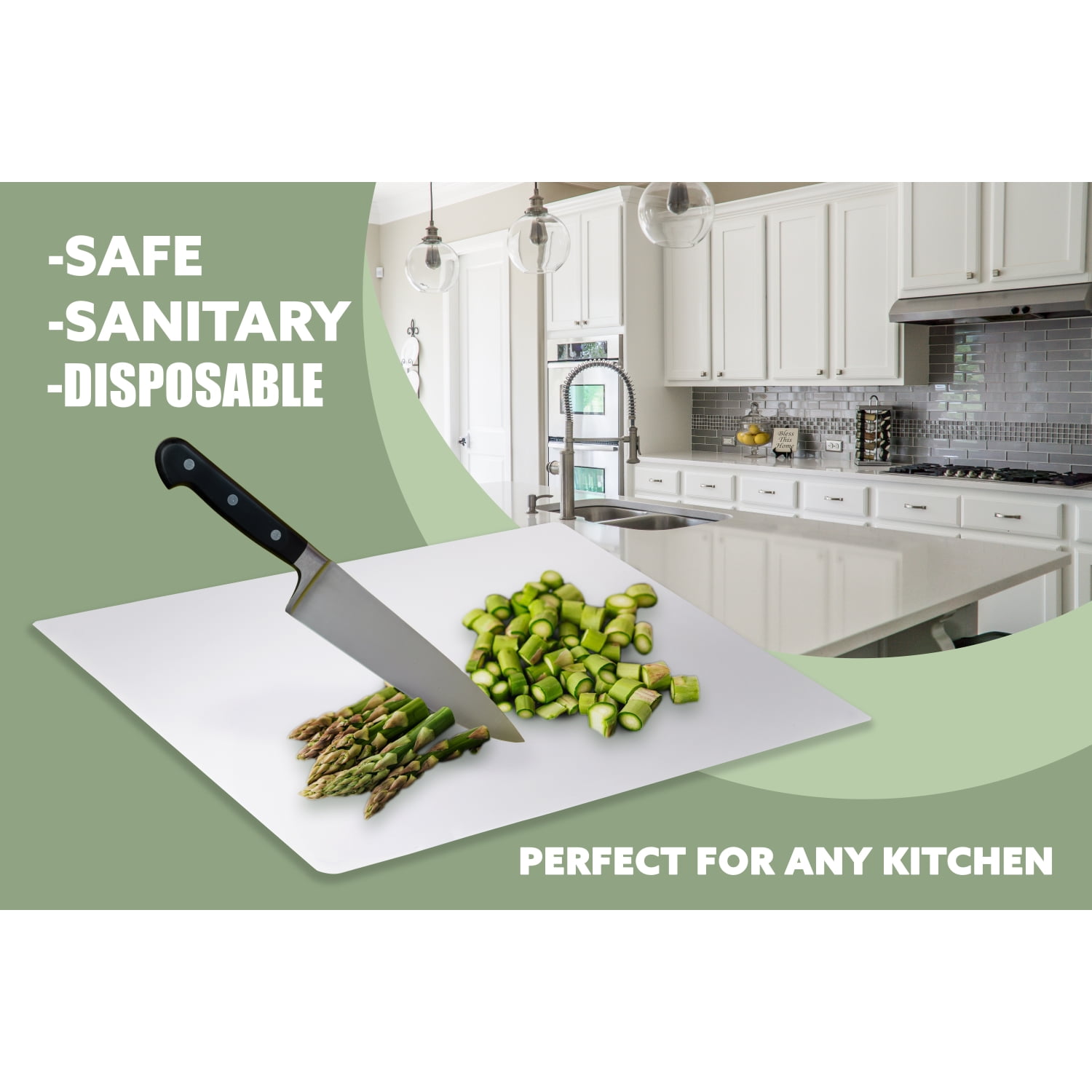 Plastic Cutting Boards for Kitchen (White, 7.75 x 11.75 In, 2 Pack), Pack -  Kroger