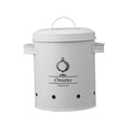 thumbnail image 4 of MesaSe Vintage White Galvanized Iron Ventilated Vegetable Storage Tin, 4 of 7