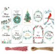 thumbnail image 4 of TQEHS Tarjeta de felicitación con etiqueta navideña, tarjeta de mensaje de decoración, tarjeta de bendición X1N2, 4 of 5
