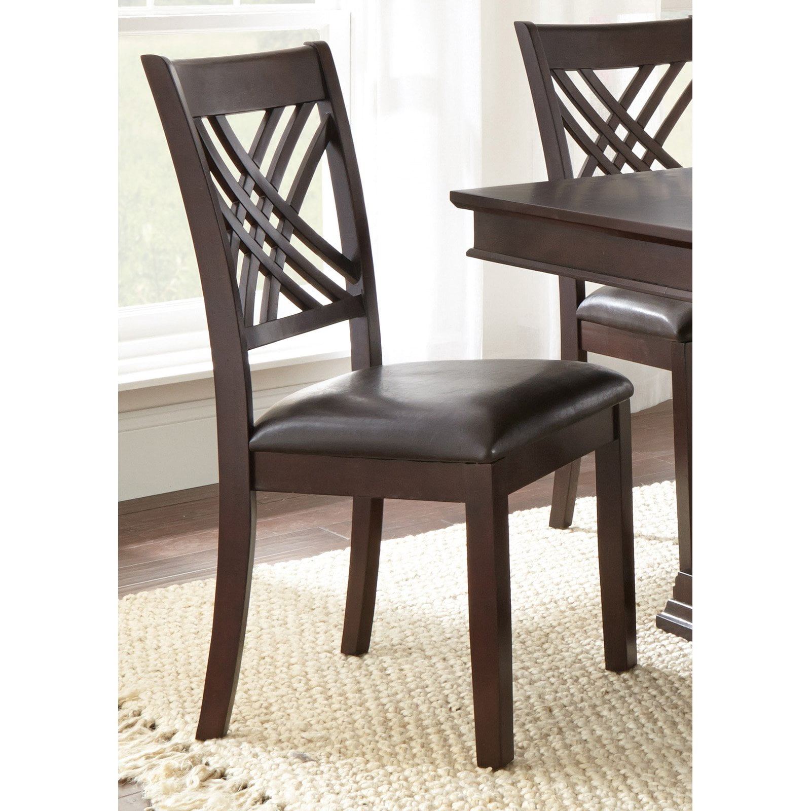 Steve Silver Adrian Indoor Dining Chair, Set of 2, Cherry