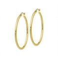 thumbnail image 3 of Large 10K Yellow Gold Hoop Earrings 1 1/2 Inches (2mm), 3 of 3