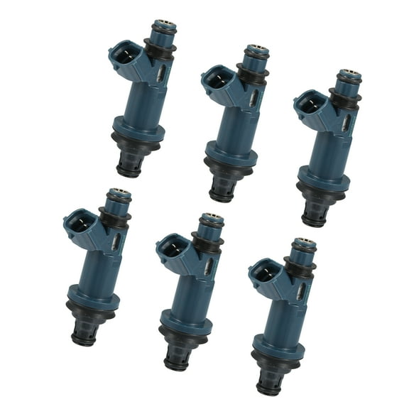 Unique Bargains 6 Pcs Car Fuel Injector Nozzle Replacement Fit for Lexus ES300 3.0L V6 1997-1999 Blue