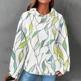thumbnail image 2 of RKSTN Chandails à Capuchon pour Femmes Oversize Tricot Gaufré Imprimé Graphique Chandail à Cordon Raglan Chandails en Molleton à Capuche Manteaux Décontractés Automne Grande Taille Ample Manches Longues Poches Chandails en Molleton Haut, 2 of 6