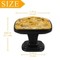 thumbnail image 3 of 4 Pcs Cabinet Handle Drawer Pulls Honey Bee Animals Knobs with Screws Square Furniture Office Cabinet Knob Decoration, 3 of 5