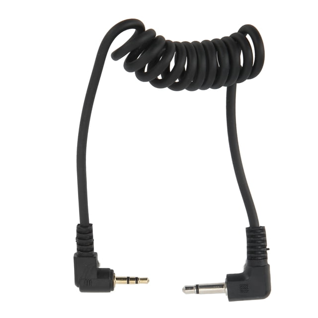 Cable de obturador de cámara de 2,5 mm a 3,5 mm, junta chapada en oro, elástico de plástico, disparador de flash, cable de liberación del obturador para disparos