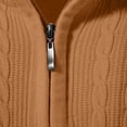 thumbnail image 3 of LOVZFMLL Sweaters for Men, Solid Color Turtleneck Ribbed Pullover, Classic Casual Half-Zip Stretchy Layering Shirt, Fall Clothes, Warm Winter Tops, 3 of 8