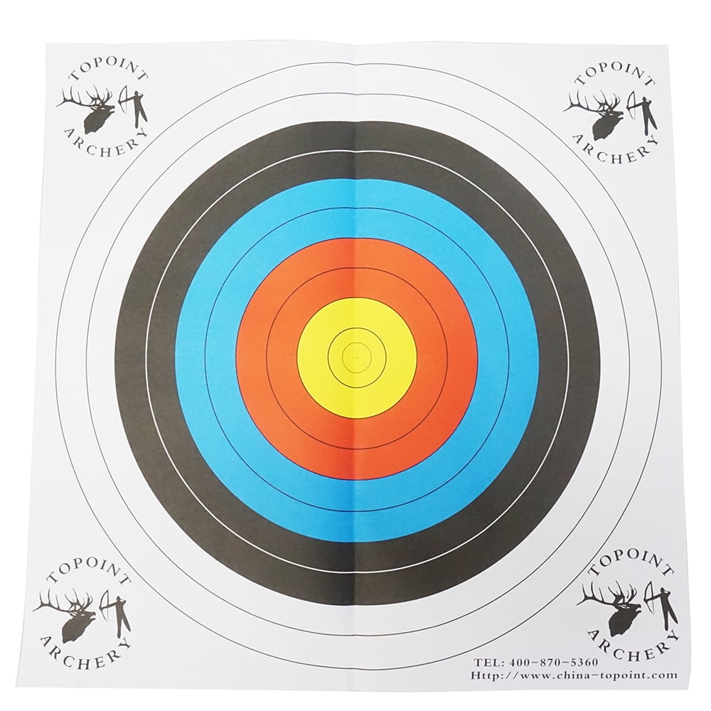 safari choice bullseye gun paper target 25 x 25 60cm