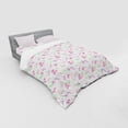 thumbnail image 3 of Ambesonne Floral Bedding Set 3 Pcs, Flappy Hummingbirds, Twin, Multicolor, 3 of 3