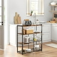 thumbnail image 2 of VASAGLE Kitchen Baker Rack, Industrial Kitchen Shelf, Microwave Oven Stand, Rustic Brown UKKS96X, 2 of 6
