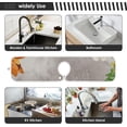 thumbnail image 7 of Strawberry Sunflower Fall Kitchen Sink Splash Guard 2 Pack Faucet Absorbent Mats Autumn Floral Watercolor Faucet Handle Drip Catcher for Kitchen, Bathroom,Sink Mat, Dish Drying Mat, 14.9"x5.5", 7 of 7