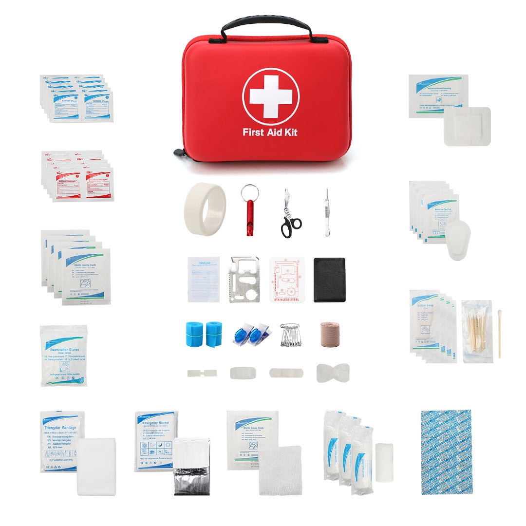 First Aid Kit Survival Kit 237Pcs Emergency All-Purpose Medical Trauma  Supplies