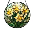 thumbnail image 1 of zhangmingg Stained Glass Window Hanging Daffodil with Colored Acrylic for Light Displays, 1 of 6