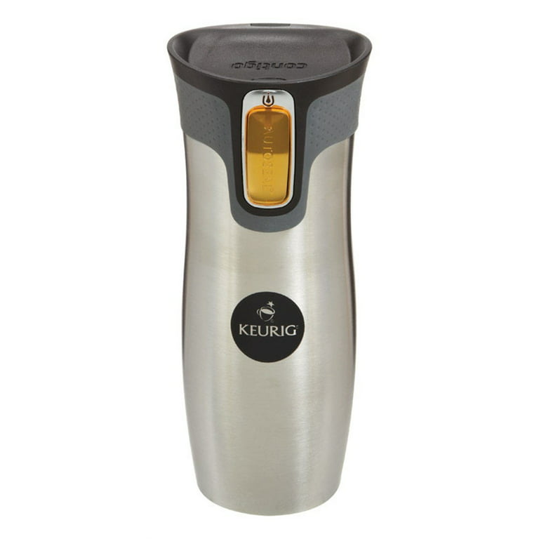 Keurig Insulated Travel Mug Fits K-Cup Pod Coffee Maker, 12 oz, Stainless  Steel