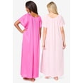 thumbnail image 2 of Only Necessities Plus Size 2-Pack Long Silky Gown, 2 of 6