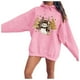 thumbnail image 1 of WILLBEST Sudaderas para Mujer, Estilo Otoño/Invierno, con Estampado de Muñeco de Nieve y Árbol de Navidad Mediana, 1 of 4