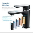 thumbnail image 3 of Blossom Single Handle Lavatory Faucet - Chrome/Matte Black F0112005, 3 of 11