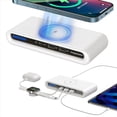thumbnail image 3 of Portable Wireless Charger, 4-In-1 Multiport Wireless Charger Qc3.0 Fast Charge Dual USB Wireless Charger for Home Trave,1 * Cell Phone Wireless Charger,White, 3 of 8