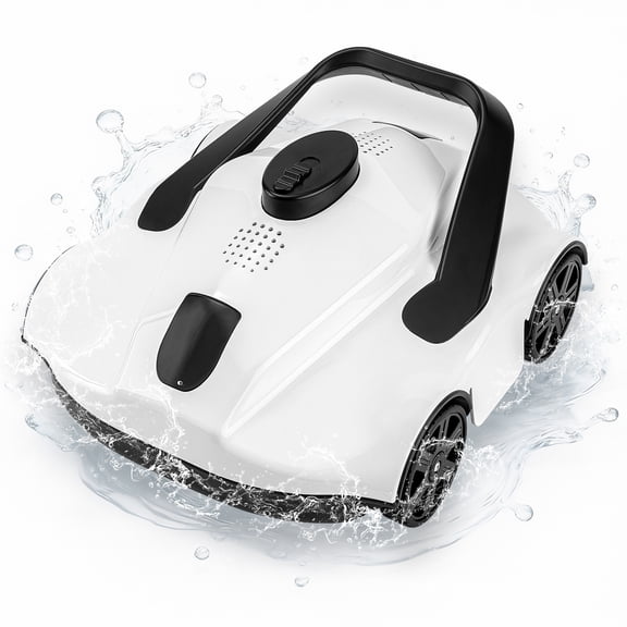 CazToi Cordless Robotic Pool Cleaner with Self-Parking 130 Min Runtime Wall & Waterline Cleaning up to 860 Sq.Ft