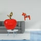 thumbnail image 2 of Estatua,Escultura de fruta artificial,estatua y artesanía,Figura de escritorio,Estatua de caballo tradicional sueca hecha a mano,Figura creativa del caballo Dalecarliano, 2 of 8