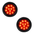 thumbnail image 6 of Anzio Smoke Lens 4" Round 12 LED Red Round Brake Stop Tail Light Cargo Semi Trailer Container Tractor Truck Bus (8pcs), 6 of 6