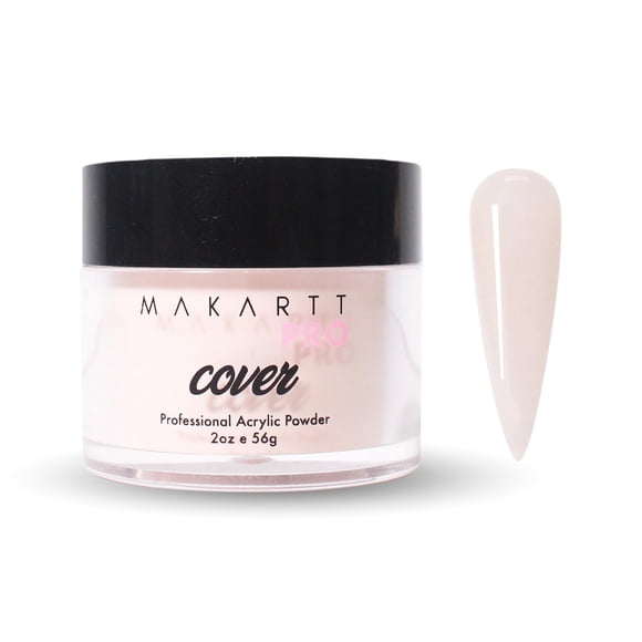 MakarttPro Polvo Acrílico - 56g/2oz Cubierta de Uñas para Extensión Perfecto para Técnicos Profesionales de Uñas Privados - Color: Rosa Tawny