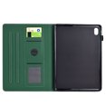 thumbnail image 4 of Case for iPad mini 7th Generation (A17 Pro) 2024 8.3" / mini 6th Gen 8.3" 2021, Carbon Fiber Texture PU Leather Multi-Angle Viewing Stand Shockproof Flip Case with Card Slots Magnetic Clasp,Dark Green, 4 of 6