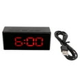 thumbnail image 2 of Digital Alarm Clock with Smart Light Sensing LED, Temperature Sensor, Two Display Modes, Streamlined Design, Clear Display, Mirror Function, Two Level Brightness Adjustment, 2 of 7