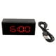 thumbnail image 2 of Reloj despertador digital con espejo, reloj despertador digital con espejo junto al reloj electrónico, reloj inteligente digital de diseño elevado, 2 of 14