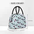thumbnail image 2 of Balery Dachshund Dog Puppy Bolsa de Almuerzo para Mujeres, Caja de Almuerzo, Bolsa de Almuerzo Pequeña Impermeable, Tote de Almuerzo Reutilizable con Gran Capacidad, 2 of 6