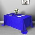 thumbnail image 4 of Balsa Circle 10 Pieces 90" x 132" Royal Blue Rectangle Polyester Tablecloths Table Linen, 4 of 7